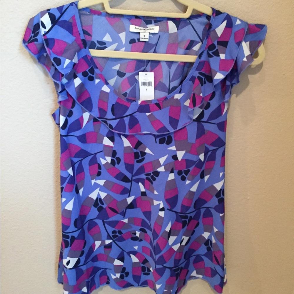 Gorgeous blue top from Banana Republic